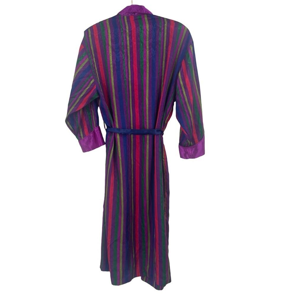 vintage Victoria's Secret Gold Label striped satin robe small - Picture 5 of 7